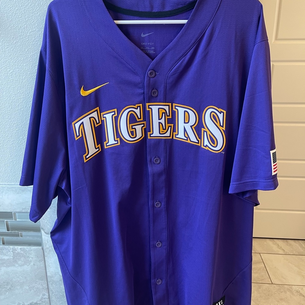 Nike Purple and Black Dri-FIT Top
